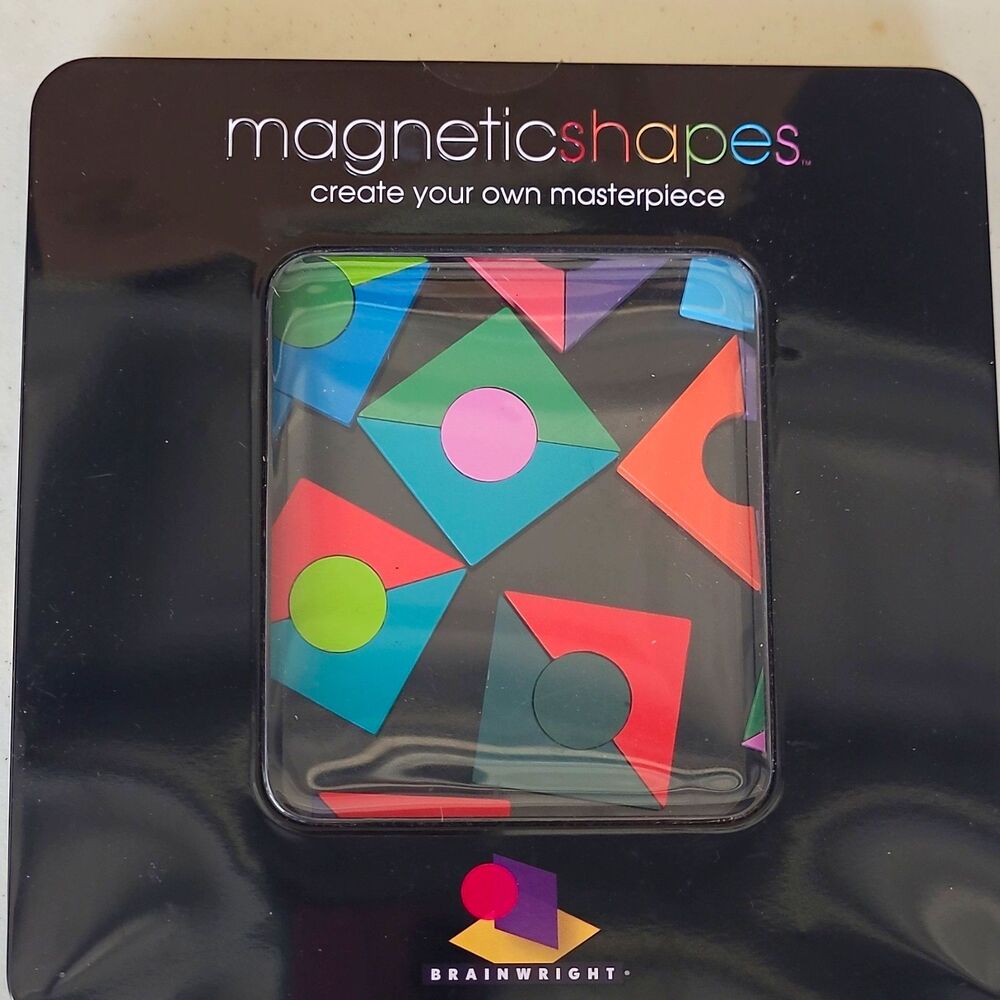 Partial Set Brainwright Magnetic Shapes Circle in Square Magnet Toy Set